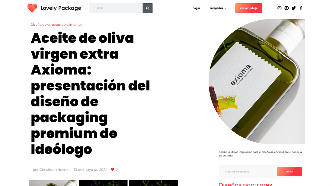 Lovely Package destaca el diseño de nuestro packaging